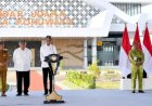 Jokowi Resmikan Bandara Panua Pohuwato saat MK Bacakan Putusan Sengketa Pilpres